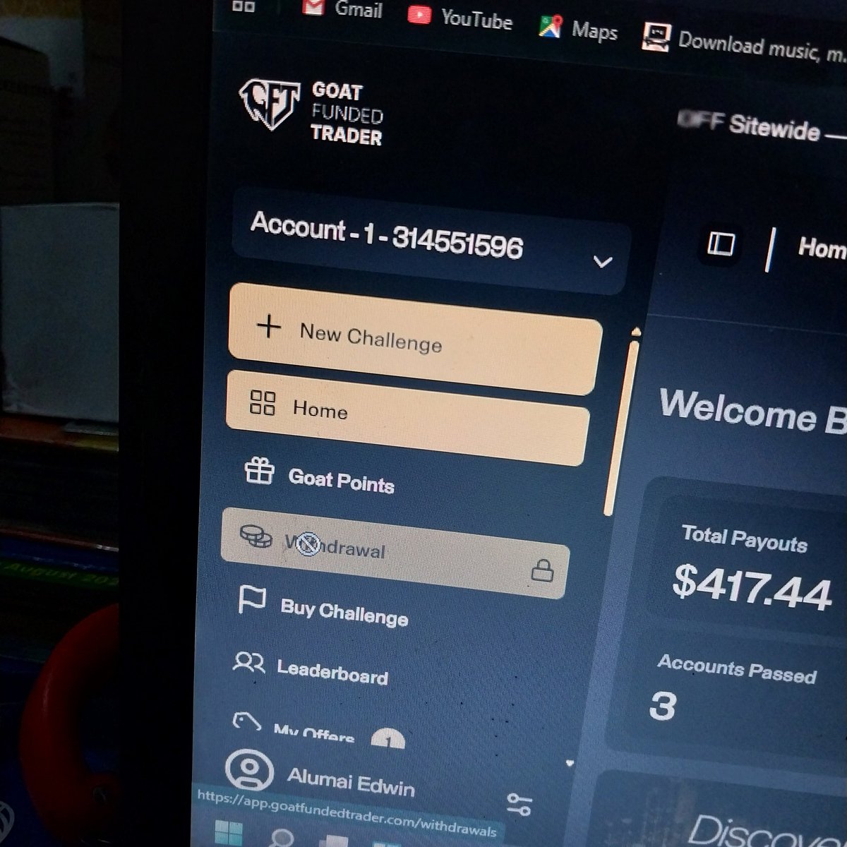 ranksmasters's tweet photo. #BreakingNews
@GoatFunded @Paul__GFT @Haruna_gft please tell me why my withdrawal has been locked yet yesterday it was open 
Am I being scammed or what 
Please clarify #GFT https://t.co/X4iXkWDy0A