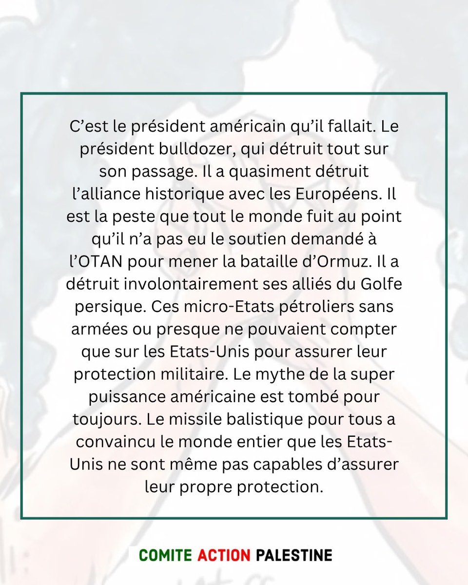 Comité Action Palestine tweet media