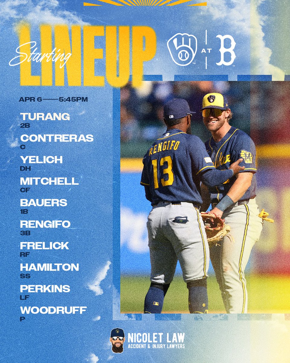 Brewers's tweet image. The squad behind Big Woo tonight

📺: brewers.tv
📻: WTMJ

#ThisIsMyCrew x @NicoletLaw