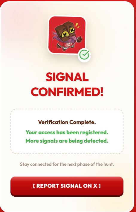 0xsela's tweet photo. Signal confirmed. 

I just entered the KitCat tracking system.  

Something is spreading across the network. 🍫📷 

Start the hunt: https://t.co/yOGqdNa24Y https://t.co/4ESv3U21BV