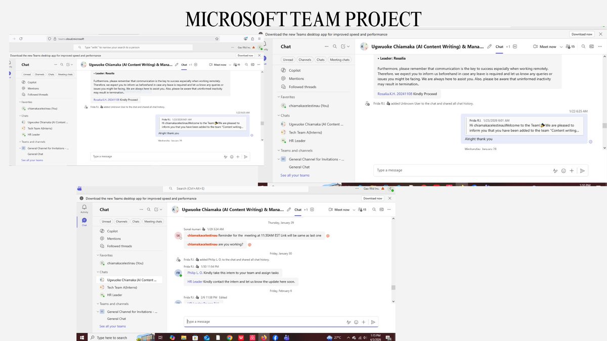 celestina9157's tweet image. I’ve been exploring Microsoft Teams more deeply. While I had some prior experience, I’m glad to keep learning and improving.

Grateful to be part of the IT Support Digital Switch class and for the progress so far. #customersupport