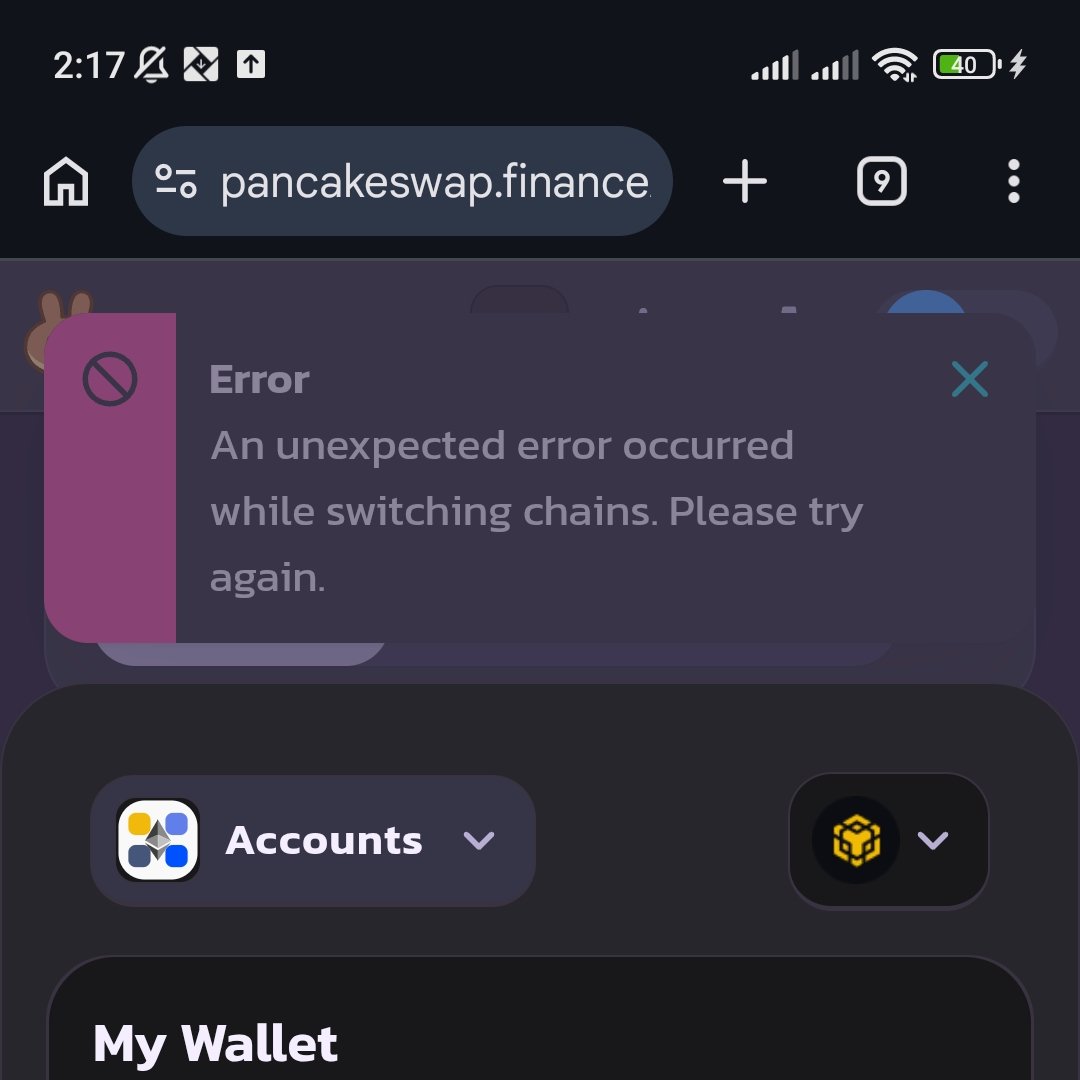 adhencrypto's tweet photo. @GemeWallet Bug on GemWallet (Wallet connect)
Switching chain shows

"An unexpected error occurred while switching chains."

Must disconnect &amp; reconnect wallet 
to fix.

Tested: Chrome Android https://t.co/OScRwsdRHv