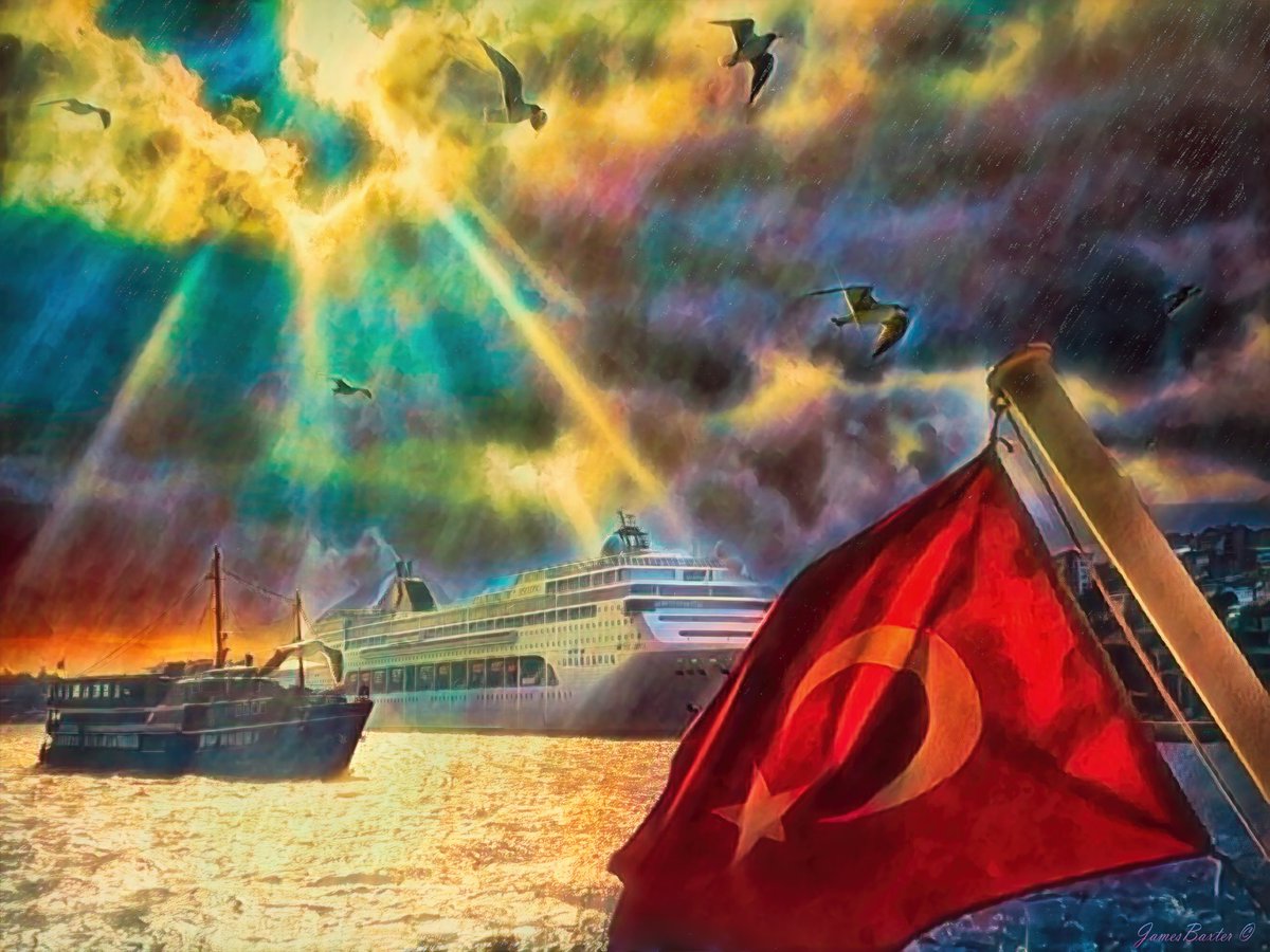JBBBones's tweet photo. "On the Bosphorus Strait"  2026  James Baxter https://t.co/0UUiE9QXc7