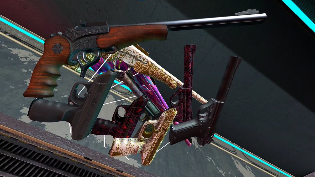 GexagonVR's tweet image. New pistols, who dis? 🔫 

The update is LIVE, and the collection is looking dangerous. Grab your favorite new sidearm and hit the arena!

#MetaQuest #VRGaming #Indiedev