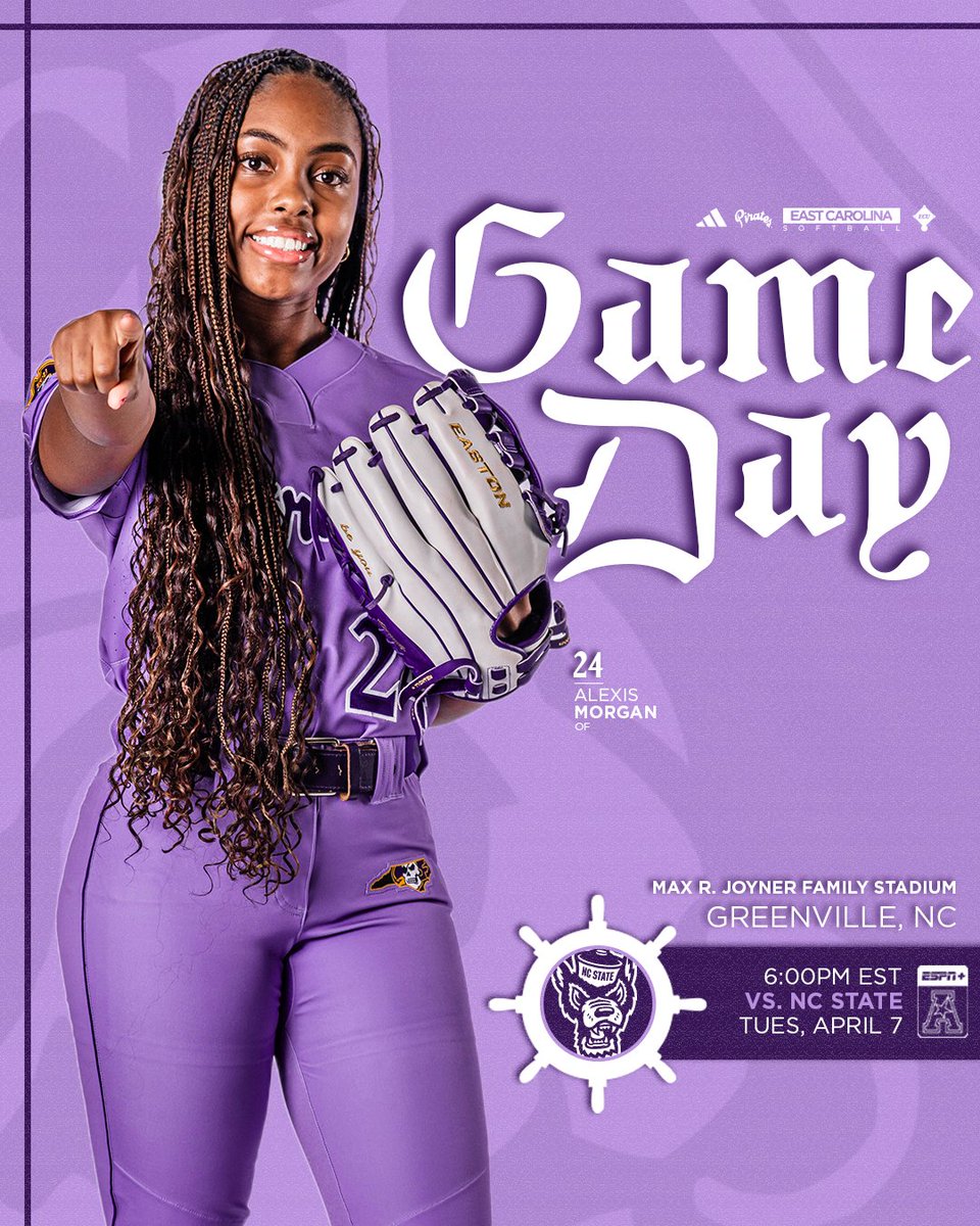 ecu__softball's tweet image. It's Gameday! See you at the Max!🏴‍☠️🙌

#GoPirates | #WeBelieve