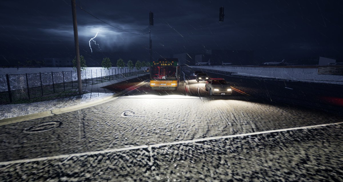 DriversTomorrow's tweet photo. There are times when simulators come close to mimicking real world conditions - our simulations now allow the snow to settle on the ground around you 
#DoT #DriverTraining #Simulator https://t.co/gb0fMFXSI4