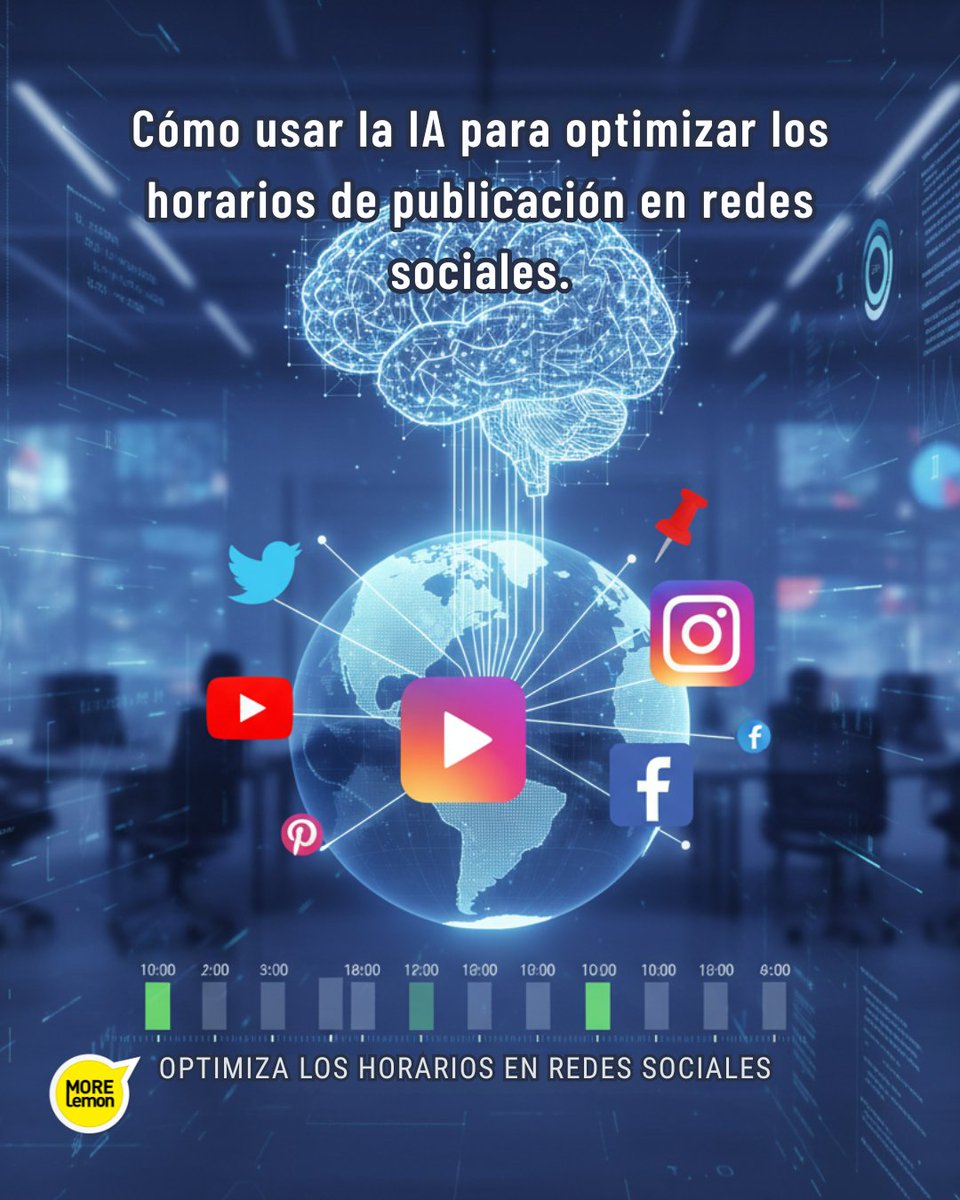 MoreLemon's tweet photo. Optimiza tus Horarios en Redes Sociales con IA. Mejora tu Alcance
¿Publicas y nadie te ve? Descubre cómo la IA identifica las horas pico de tu audiencia para que cada post logre el máximo engagement. Deja de adivinar.

Lee la nota completa https://t.co/FyrVCzT0Wp https://t.co/GocaJBrqQU