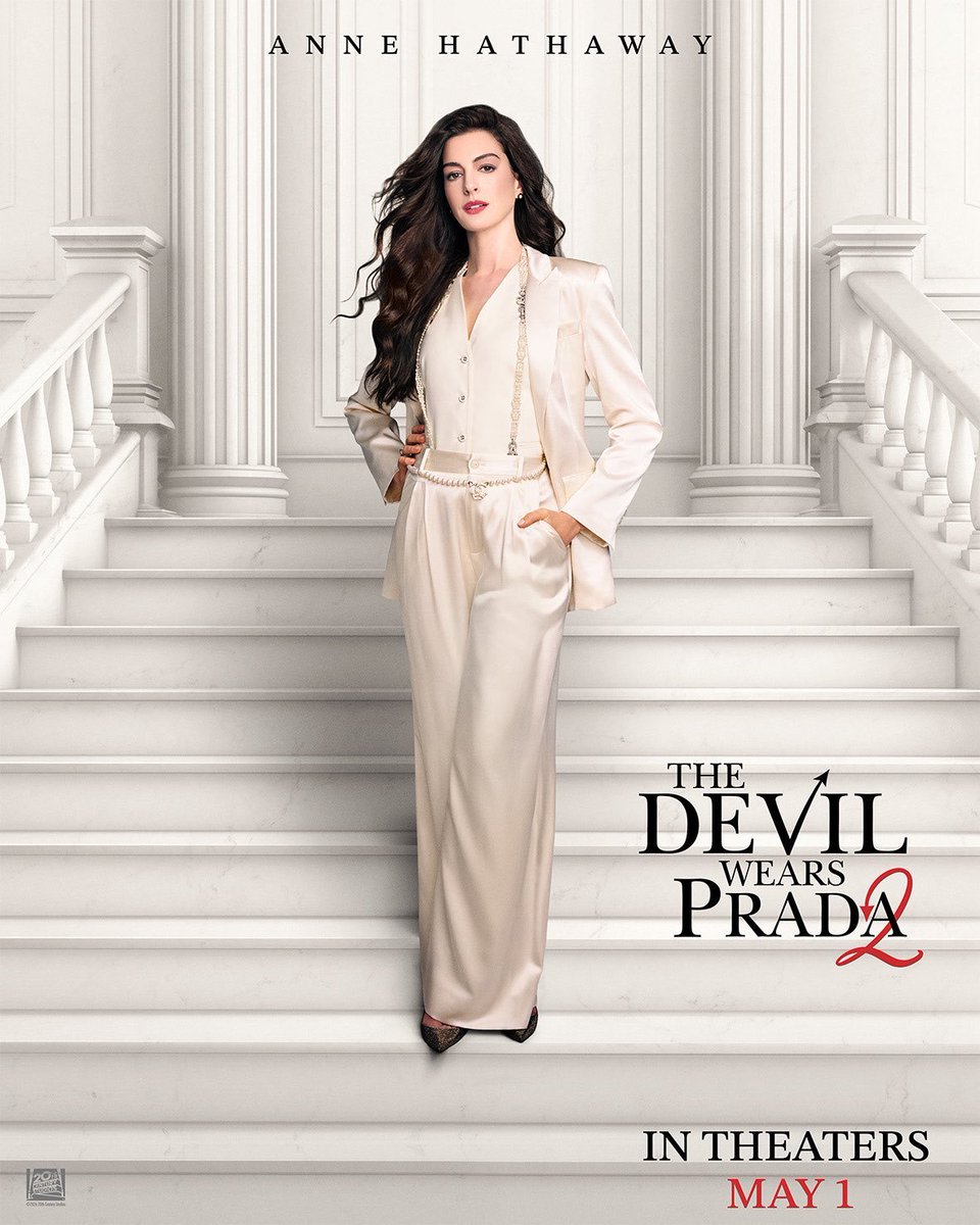 ArbWarez's tweet photo. العودة إلى عالم الموضة تقترب… 👠✨

بوسترات فيلم The Devil Wears Prada 2.

الفيلم المنتظر يصل إلى دور السينما في 1 مايو. 🎬 https://t.co/ABHWbYjqgF