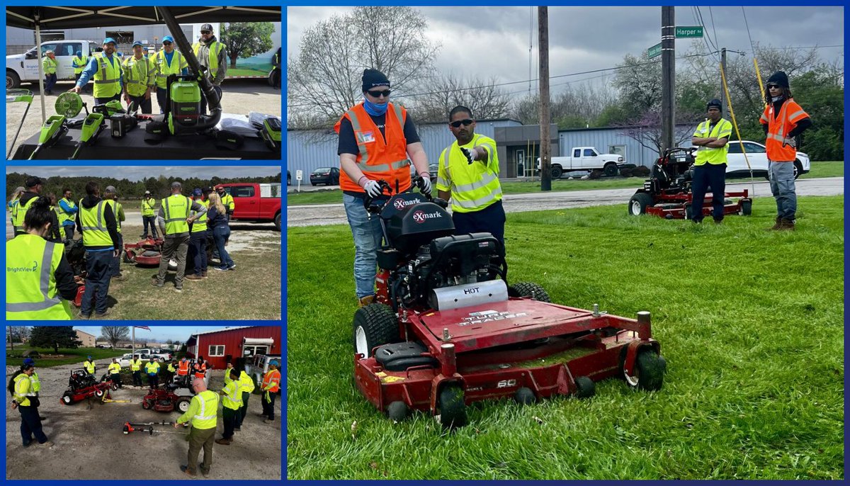 BrightView's tweet image. Kicking off spring the BrightView way! Our annual rodeos are in full swing, bringing teams together to refresh certifications, practice equipment handling, and keep safety at the center of everything we do. Same mission. Sharper skills. Stronger teams. #SafetyCulture #SpringReady