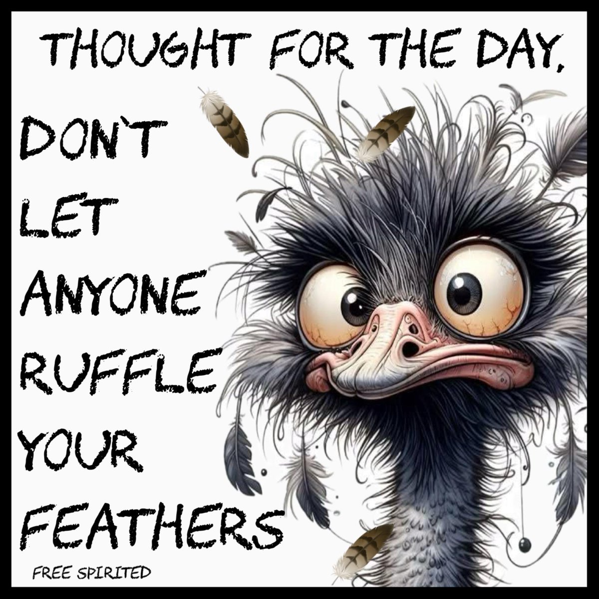 LifeWithJohn's tweet image. As you prepare for Monday remember:
Don't let anyone ruffle your feathers! 
~ Keep calm &amp;amp; carry on!