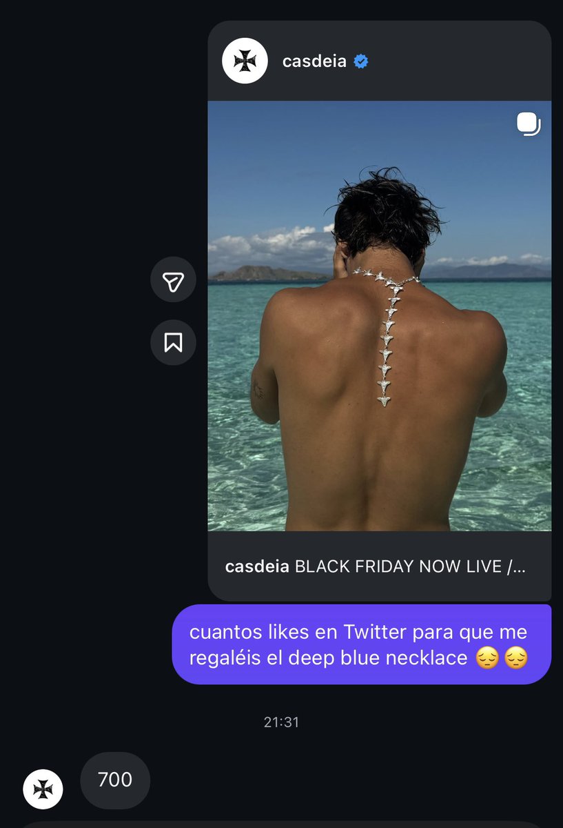 Necesito vuestra ayuda. Tengo que llegar a 700 likes.

El karma me lo debe 🙏🏻
