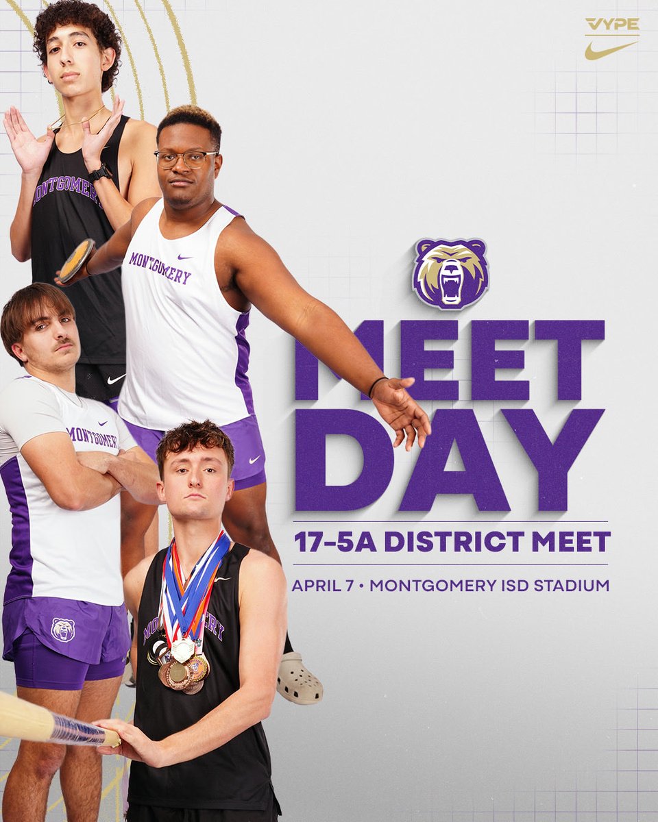 MHSBearBoysTF's tweet photo. It’s district championship time on the home track! https://t.co/DdkxMlHquV
