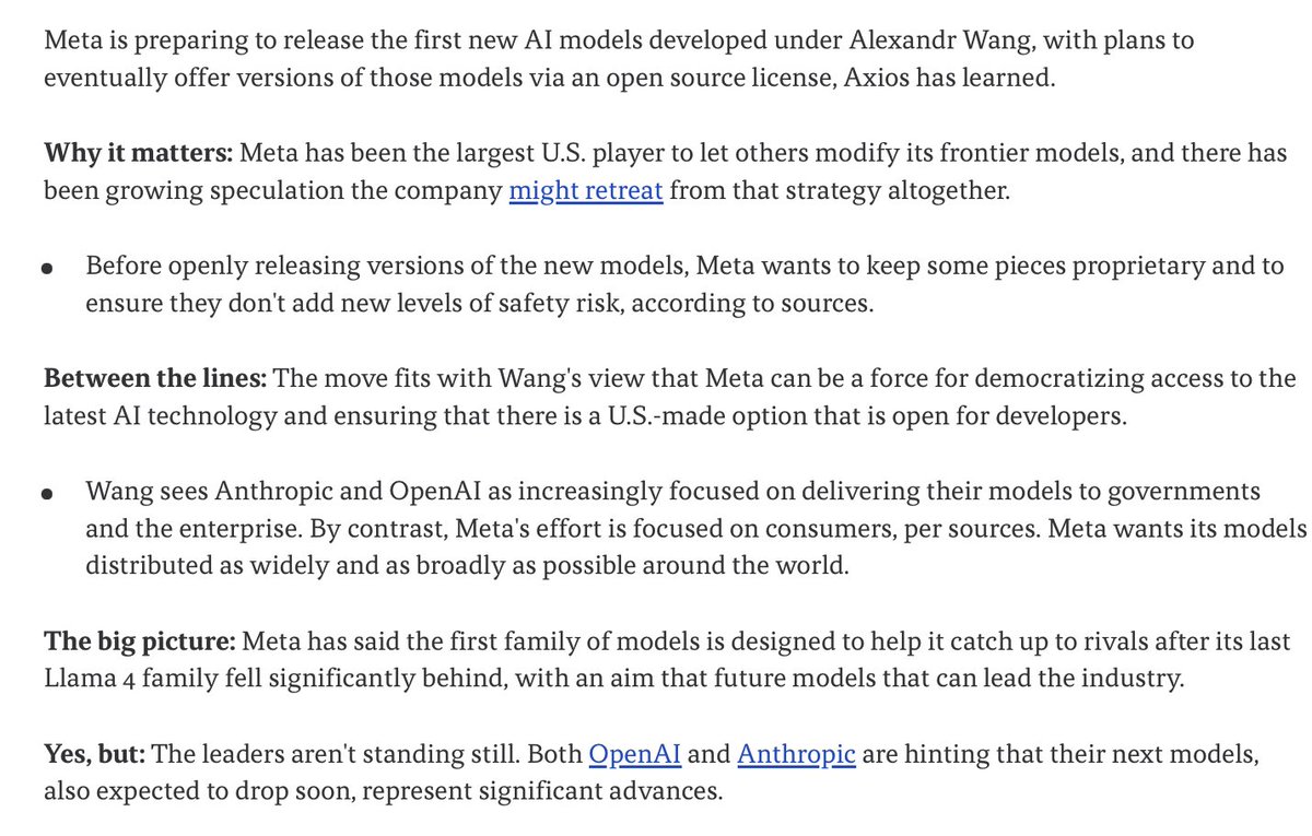 Meta is about to release its first AI model built under a man who was ...