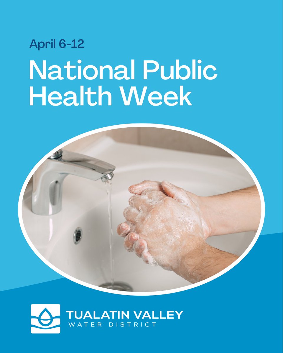 April 6-12 is National Public Health Week, recognizing how public health improves our daily lives. At TVWD, we do our part to keep our communities healthy by providing access to the safest, highest-quality drinking water. Learn more through the link in bio.
