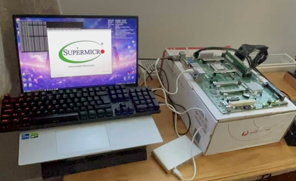 i have checked if it posts and shit and yeah it does!

(don't mind the fact it has no cpu cooler, i was only doing a quick test to see if it loads to the bios)