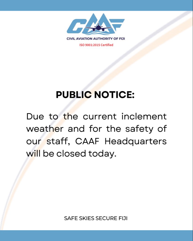 Civil Aviation Authority of Fiji tweet media