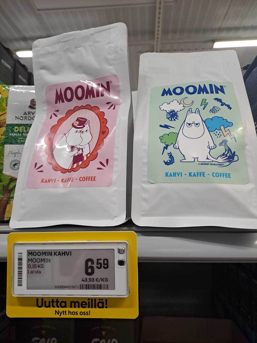 Kutupon's tweet image. フィンランドのムーミンコーヒー復活か？と思ったらラトビア🇱🇻製。めっちゃ気になる👀
#フィンランド 
#Prisma