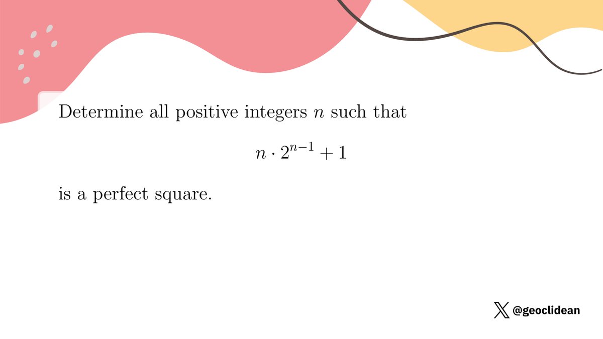 geoclidean's tweet image. Argentina MO 2021 National Level 2 P5
#NumberTheory #PerfectSquares #Contests