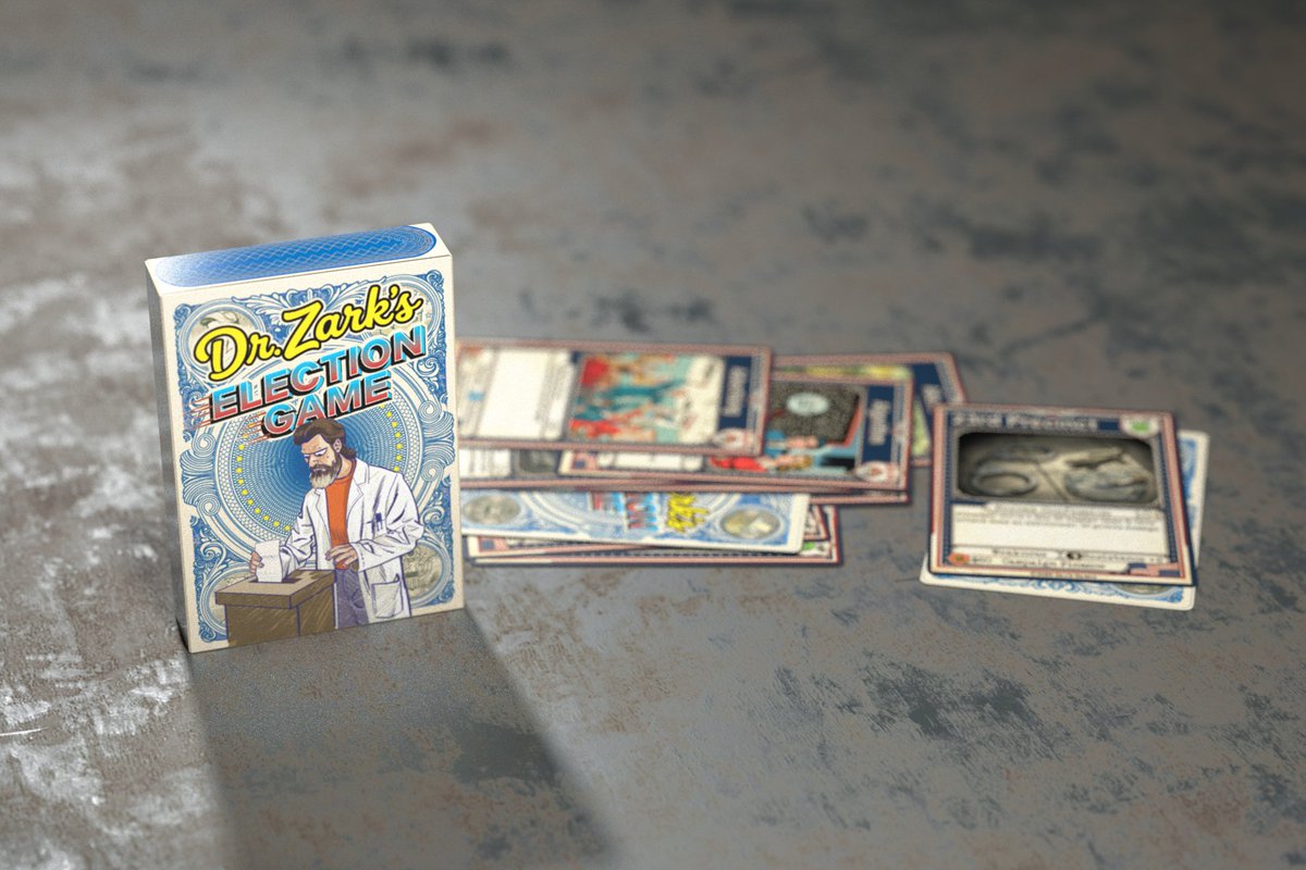 ZarkFiles's tweet photo. Teaser just dropped: Dr. Zark's Election Game — coming soon to Kickstarter!

Elections without voters or candidates? Ballots only. 

Destroy your opponent's votes… multiply your own. 

It’s almost like real life. 

Prototype arrives this Thursday. We’re running this on Kickstarter so we know exactly how many to make — more backers = better quantity discounts for everyone.

Who’s ready to play a game that shows how it might *already* work? 👀 Drop a reply — what’s your first move?

Full project video + live campaign drops soon. Link in profile the second it launches.
