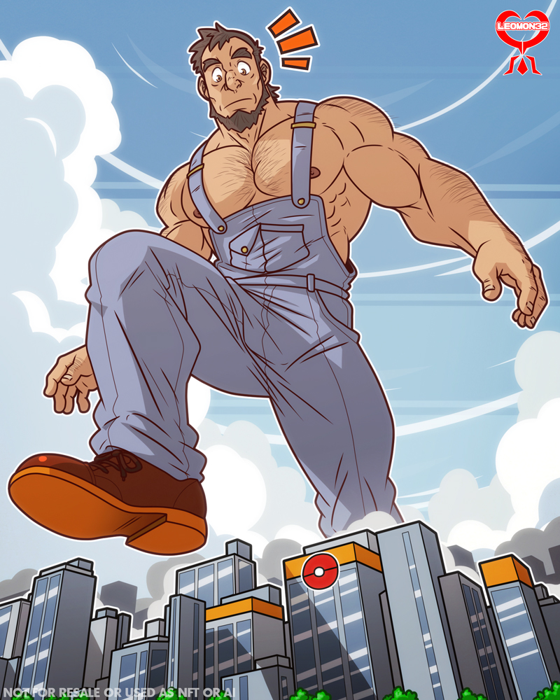 leomon32's tweet image. And a big Meyer Liscio from Pokémon to finish! #bara #muscles #giant #macrophile #sizetwitter #Pokémon #Pokéman #Nintendo