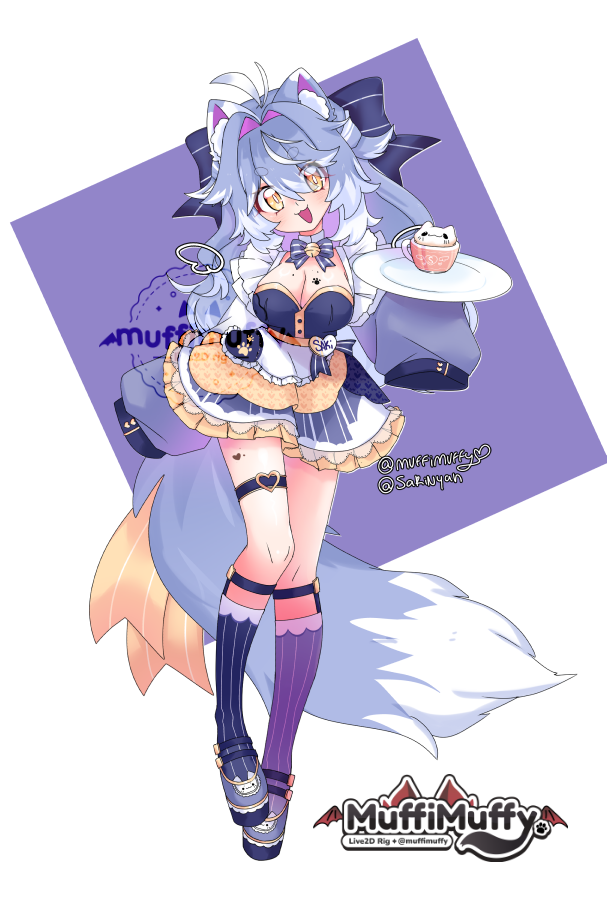 Saki Nyan at your service! 
Art by me!