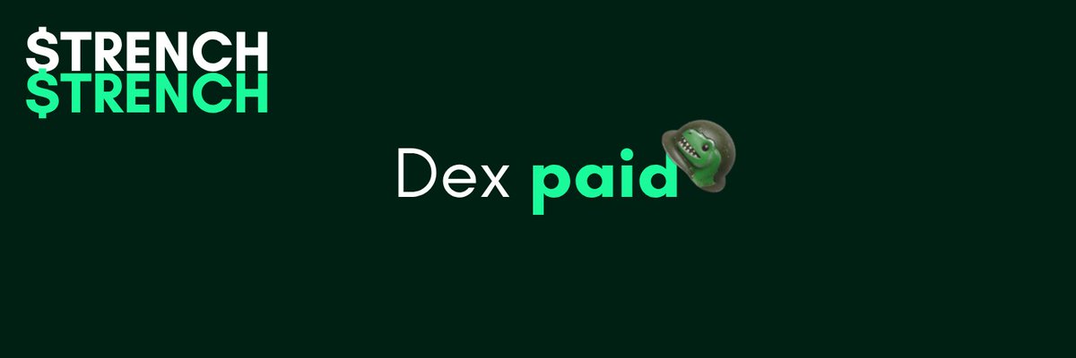 trenchortrade's tweet photo. BREAKING: $TRENCH dex paid! https://t.co/ueI4FyQX5E
