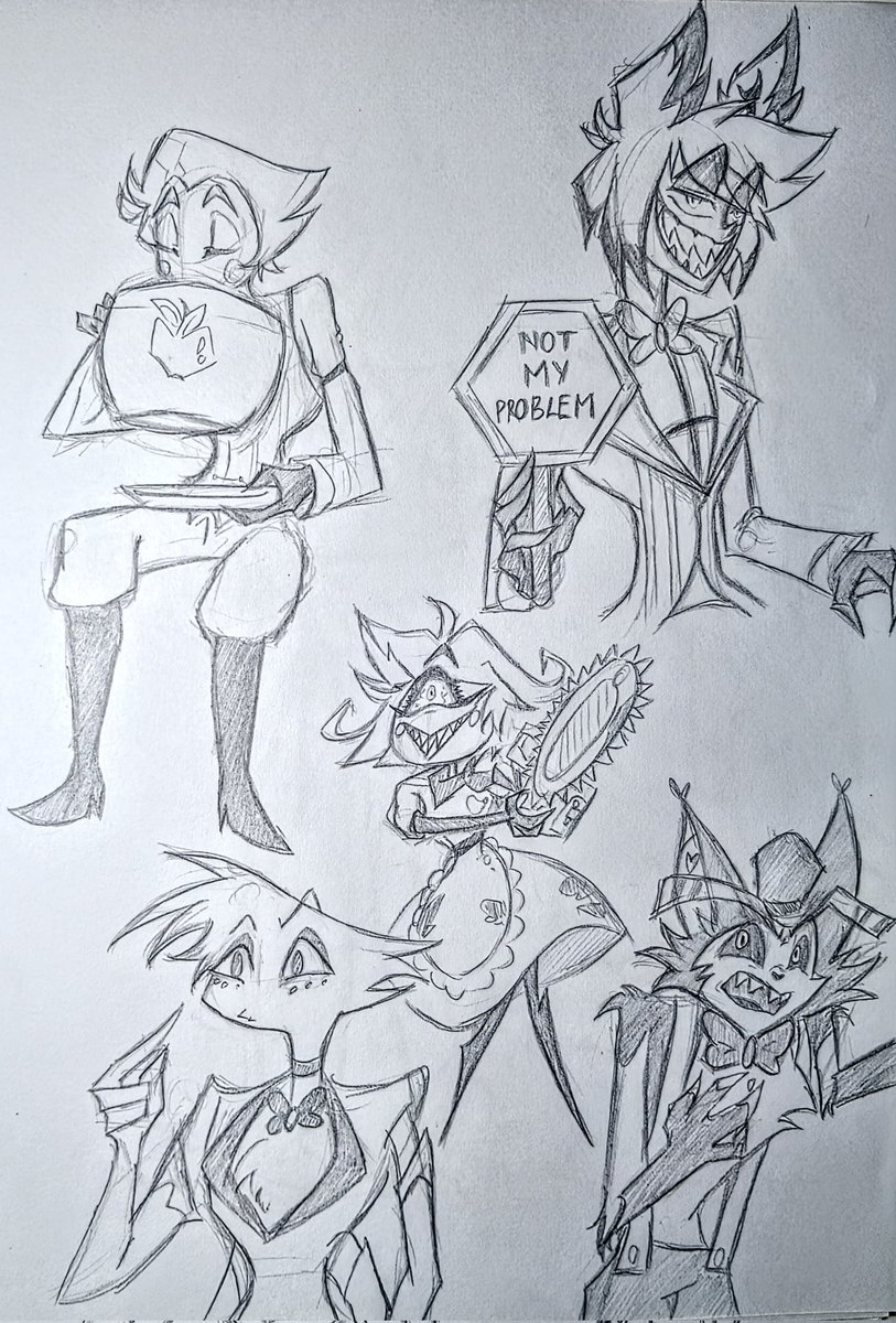 ellencz560's tweet photo. I had an idea to draw them! And they look perfect with those memes LMAOO! (≧▽≦)
#HazbinHotel
#alastor #lucifermorningstar #nifty #husk #angledust #sketch https://t.co/OgeAg3ynV4