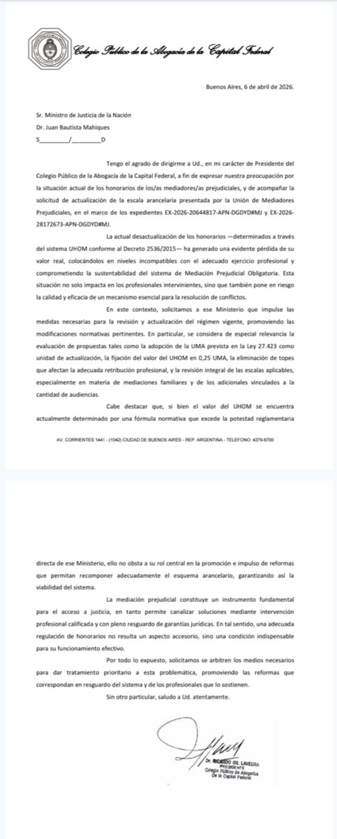 Unión de Mediadores Prejudiciales tweet media
