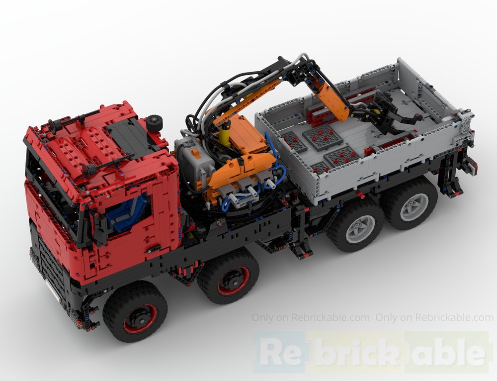 Rebrickable's tweet image. 1:10 8x8 Crane Truck (8110+42082 Alternate) by etaleTechnic reb.li/m/257086?spot=… #lego #rebrickable #legomoc
