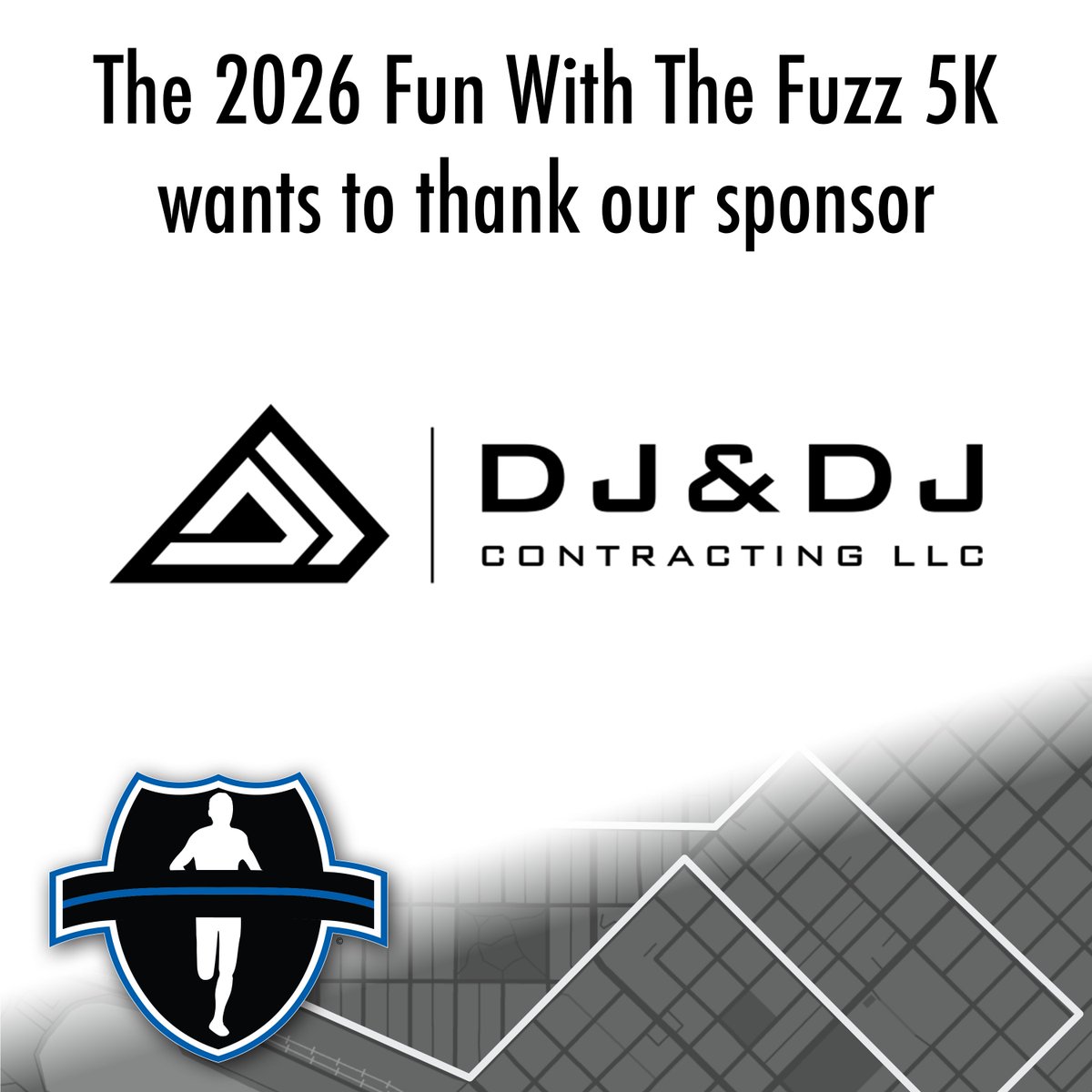 FunWithTheFuzz's tweet photo. We would like to thank DJ &amp; DJ Contracting for their generous Tier 2 sponsorship of the 2026 Fun with the Fuzz 5k!! https://t.co/fdPLX2v0uz
