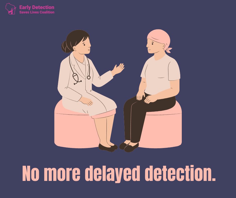 DetectEarlyWI's tweet photo. For too long, women across Wisconsin delayed or skipped follow‑up breast cancer screenings because insurance didn’t fully cover them.

Gail’s Law changes that. https://t.co/wDd4osV04e