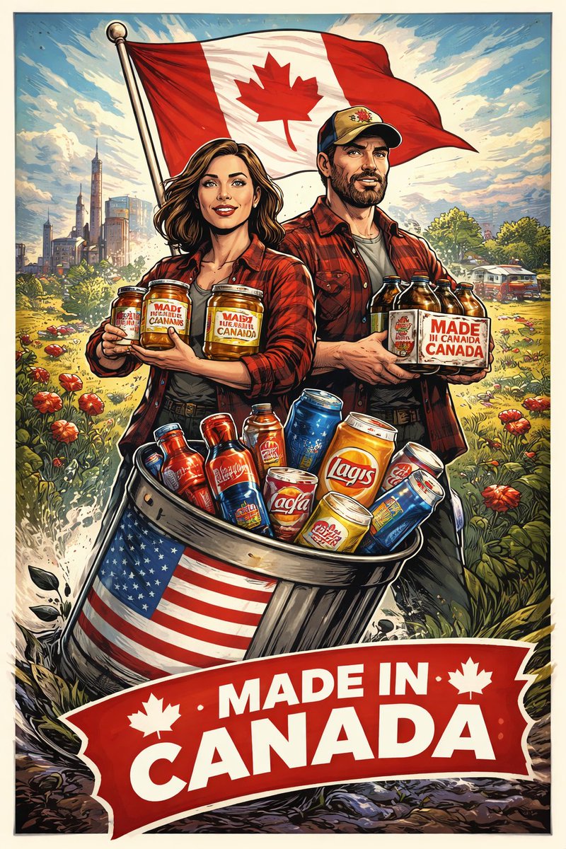 GlobalAxisXx's tweet image. Every nation should prioritize its own industries—just like Canada 🇨🇦 is shifting away from United States products and backing “Made in Canada.”
#madeincanada #madeinindia