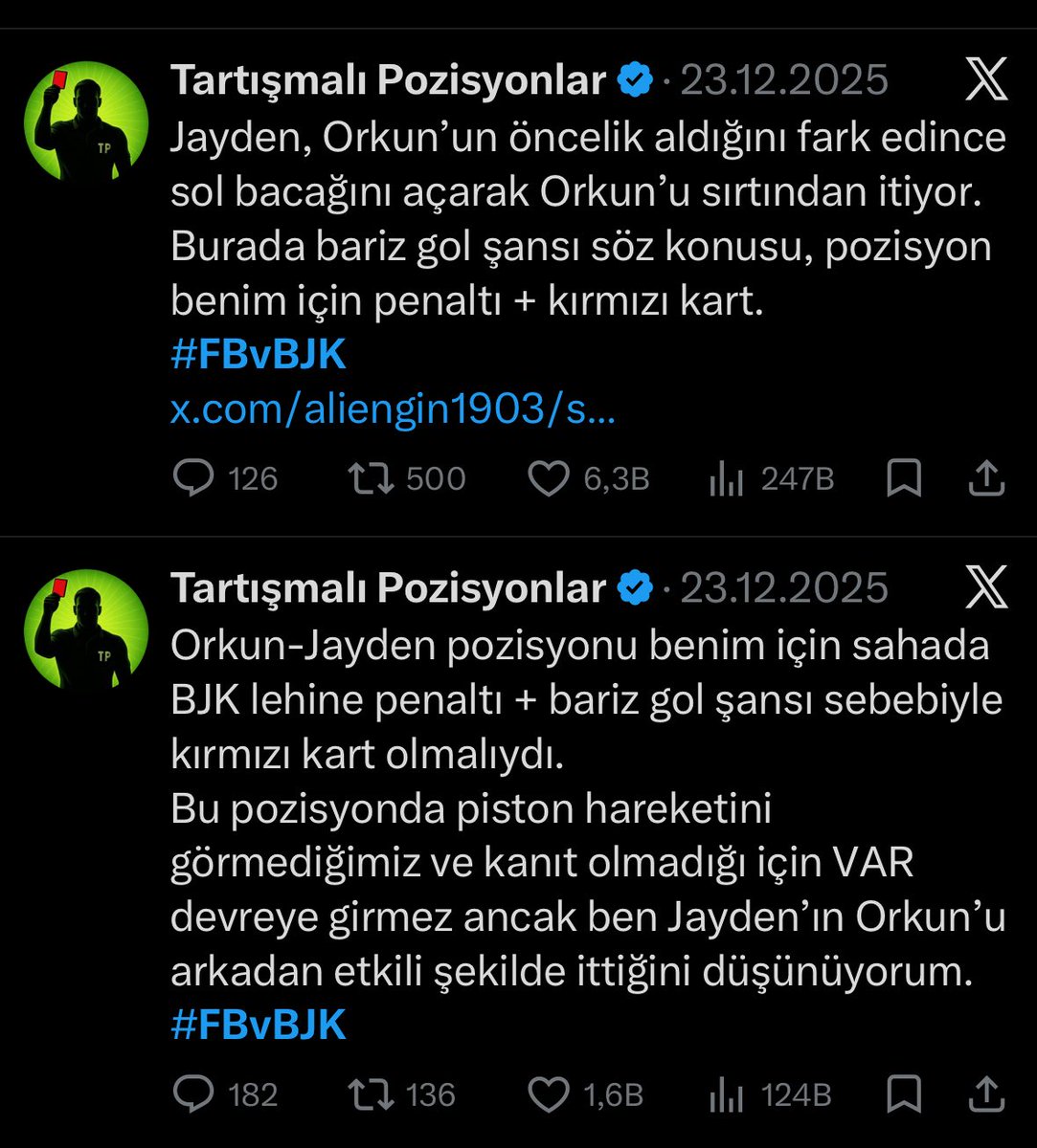 Tartışmalı Pozisyonlar tweet media