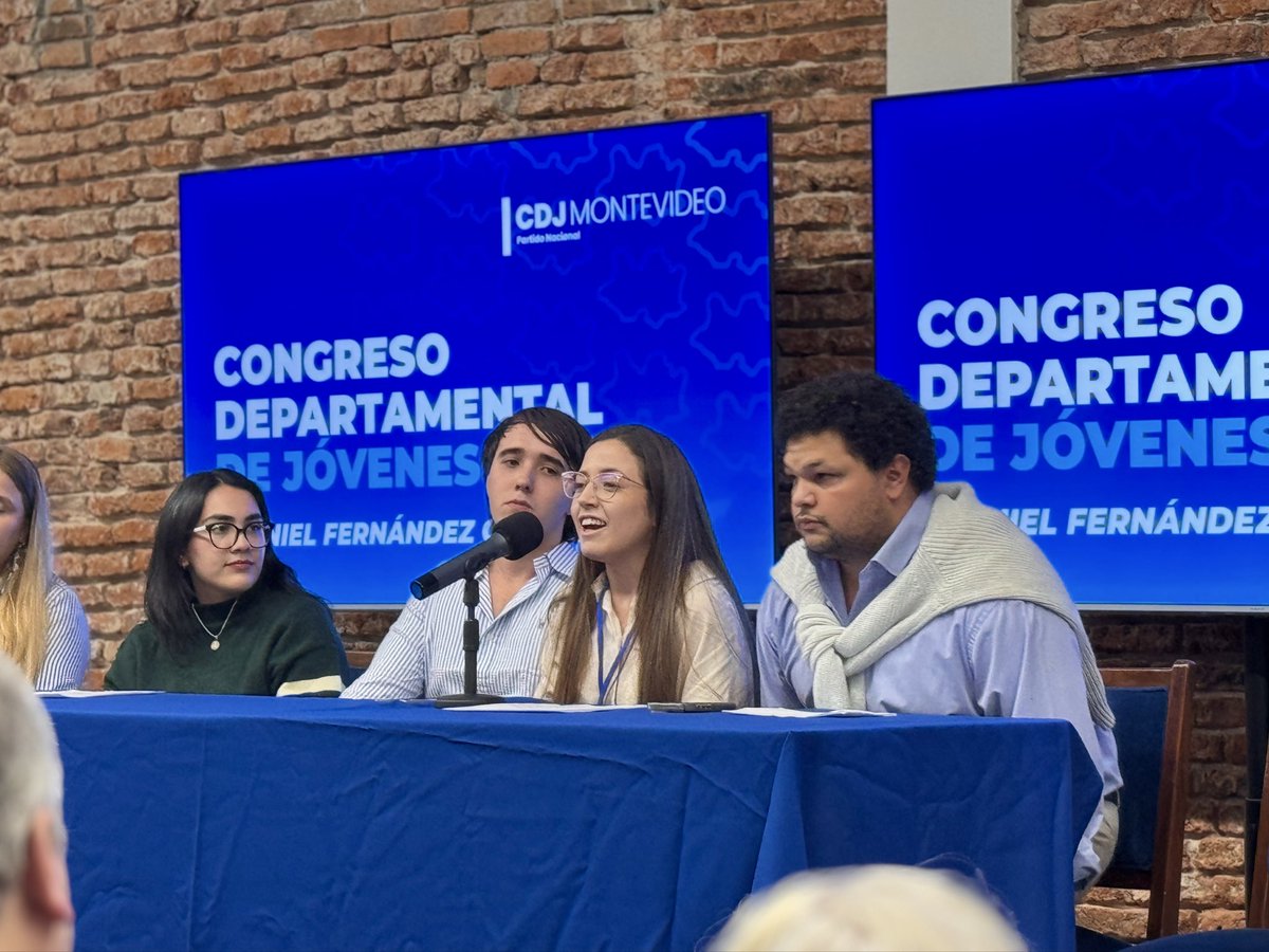 Acompañamos el Congreso Departamental de la <a href="/CDJ_Montevideo/">CDJ Montevideo</a>.
¡Felicitaciones a <a href="/santibrocos/">Santiago Brocos Payaslian 🇺🇾🇦🇲</a> y éxitos a <a href="/mikaalarrosa/">Mika Larrosa</a>, su nueva presidenta!