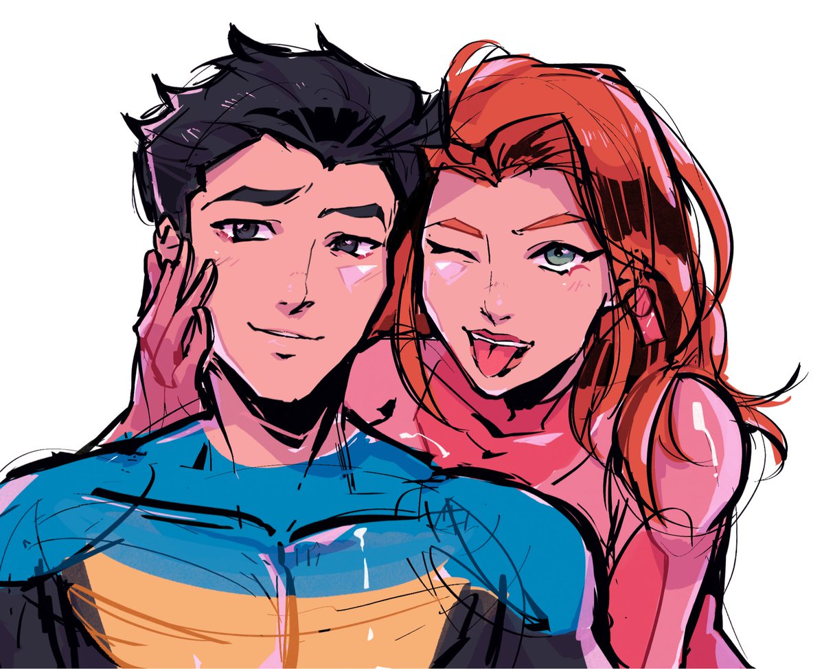 Rincineration's tweet photo. mark and eve now that im caught up on season 4 of #invincible 

💗#invincibleseason4 #markeve #atomeve https://t.co/3oDkQcYNpm