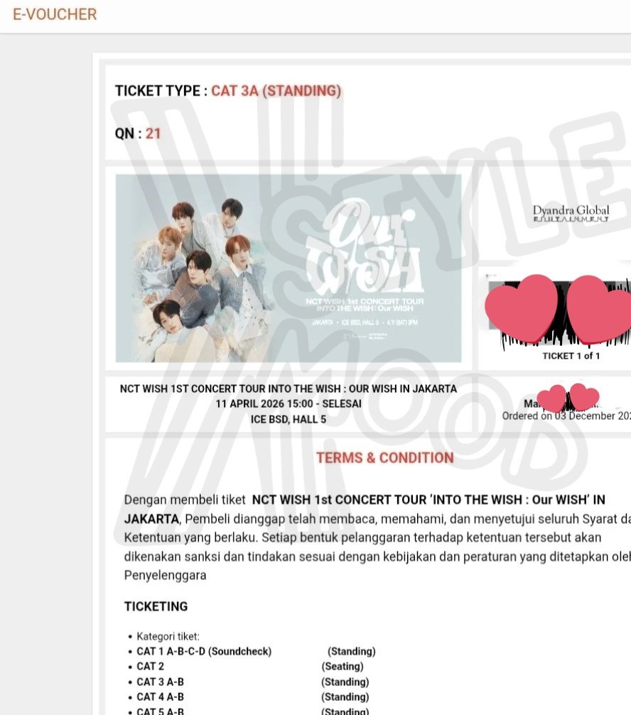 kstylemood's tweet photo. WTS / want to sell NCT WIST JAKARTA into the wish pre-sale membership 
CAT 3a
Qn. 21

jual cepat aja ya harga harga normal+membership 

dijual karena sudah dapat Cat1

#wts #NCTWISHinJakarta https://t.co/9CDLupJ68L