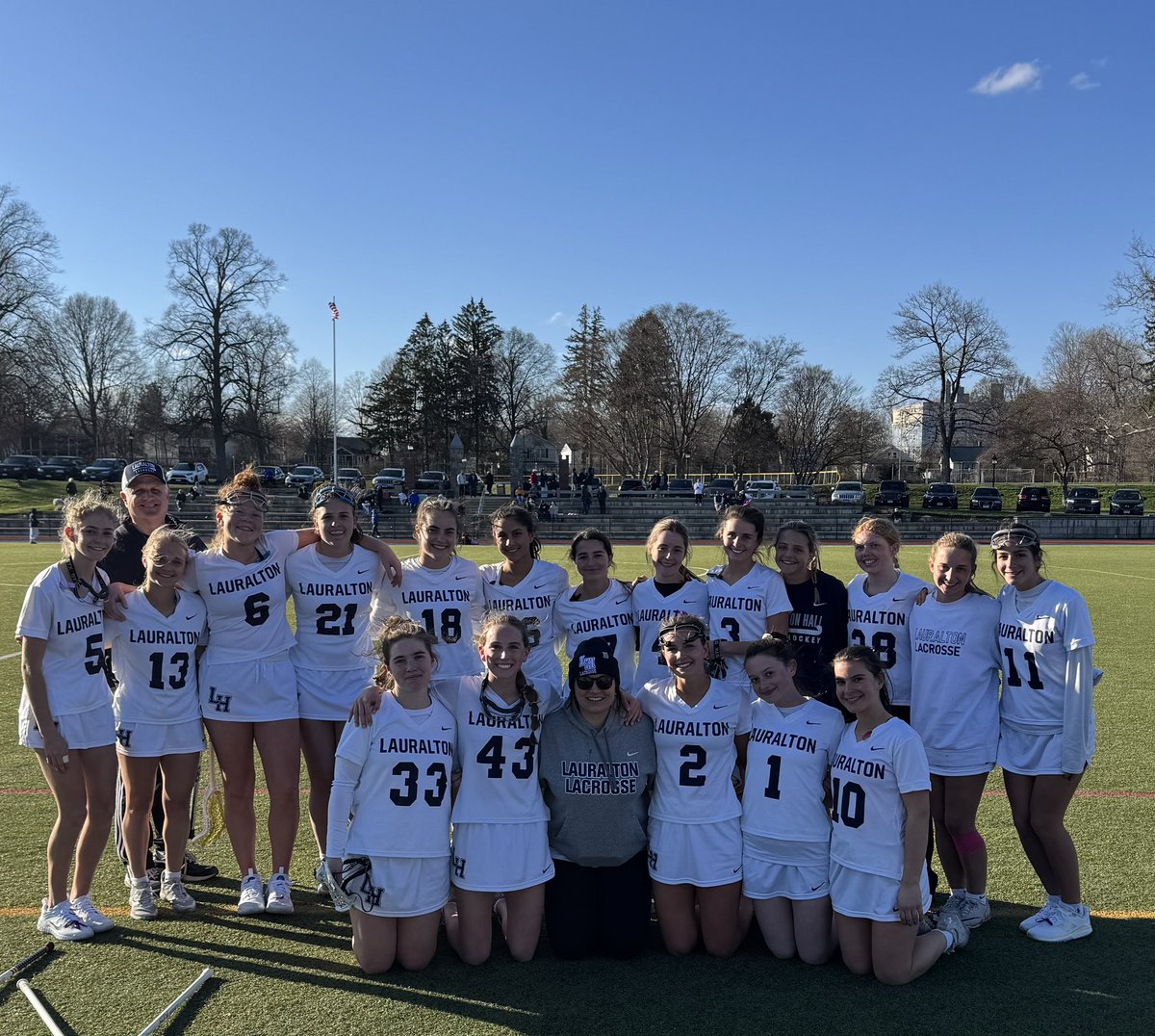 AthleticsatLH's tweet photo. Lauralton Hall Lacrosse, the 2024 and 2025 Class S State Champion, opened their season today with a 11-7 SCC victory over Mercy.  So proud of the teams effort today!
@SCCcommissioner @GametimeCT #LHPride https://t.co/qYYgymbyPH
