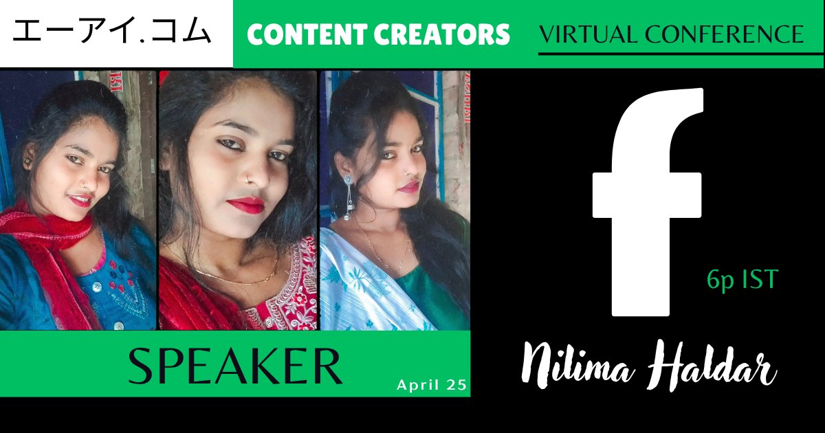 aidotcomjp's tweet photo. ❤️❤️❤️ Join us for the ✅️👉🏾👉🏾 https://t.co/qrLNmtQUFC - "Content Creators Conference 2026" 👈🏾👈🏾✅️ on April 25th at 6 PM IST, brought to you by 🇯🇵 #エーアイコム 🔥🔥

#RSVPNOW @ https://t.co/WbwE5kCt7L https://t.co/lT05TIdKB0