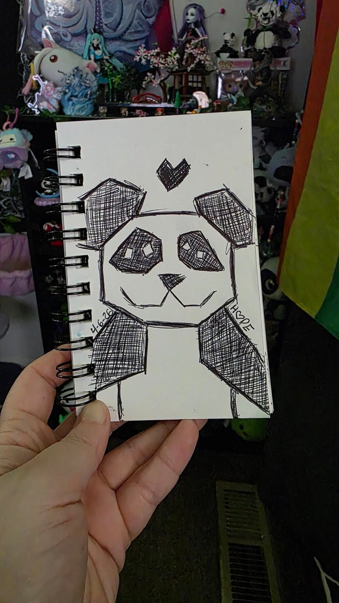 Geometric 🐼 Panda Sketch! ♡