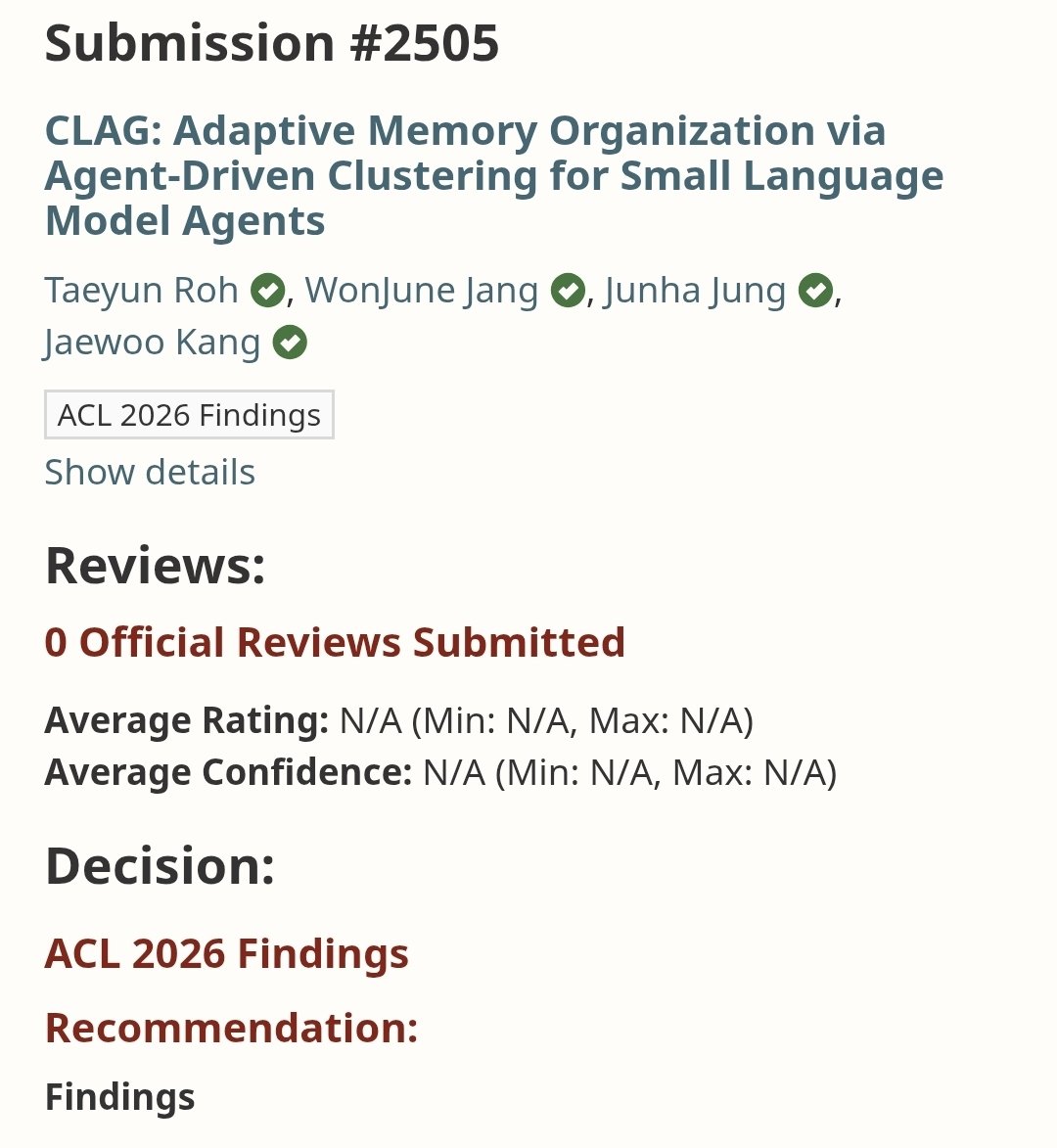 nrbsld237's tweet photo. Paper accepted at #acl2026 (findings)

Yeaaah!!! https://t.co/49F5y7mr8Q