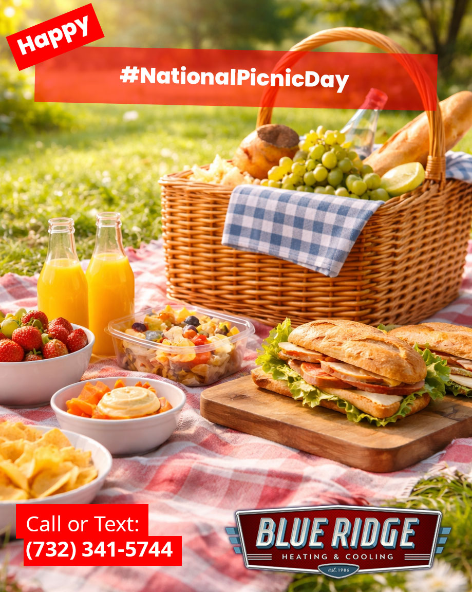 BlueRidgeHVAC's tweet image. Nothing ruins a perfect picnic faster than coming home to a hot, stuffy house. 🥵 Make sure your AC is ready to keep things cool when you get back! A quick tune-up now = comfort all season long. 👍#NationalPicnicDay #StayCool #HVACTips #HomeComfort #BlueRidgeHVAC #NJHVAC