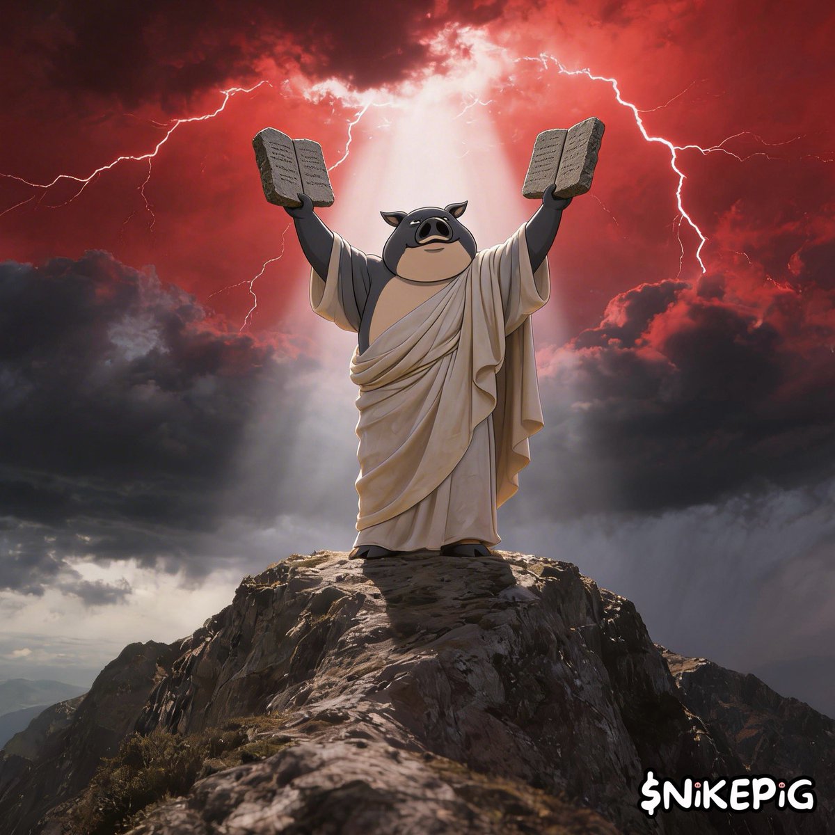 For 40 days and 40 nights did the faithful endure the great red candles

But on the 41st day, Nike looked upon the charts and said

'LET THERE BE PUMPS'

$NIKEPIG