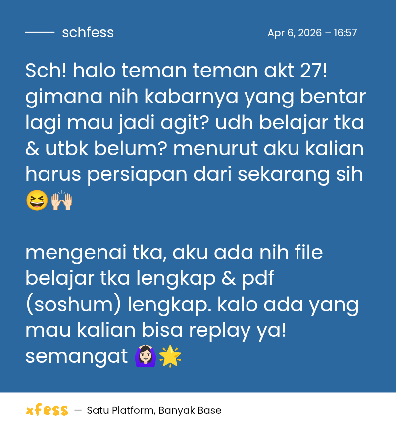 Schoolfess tweet media