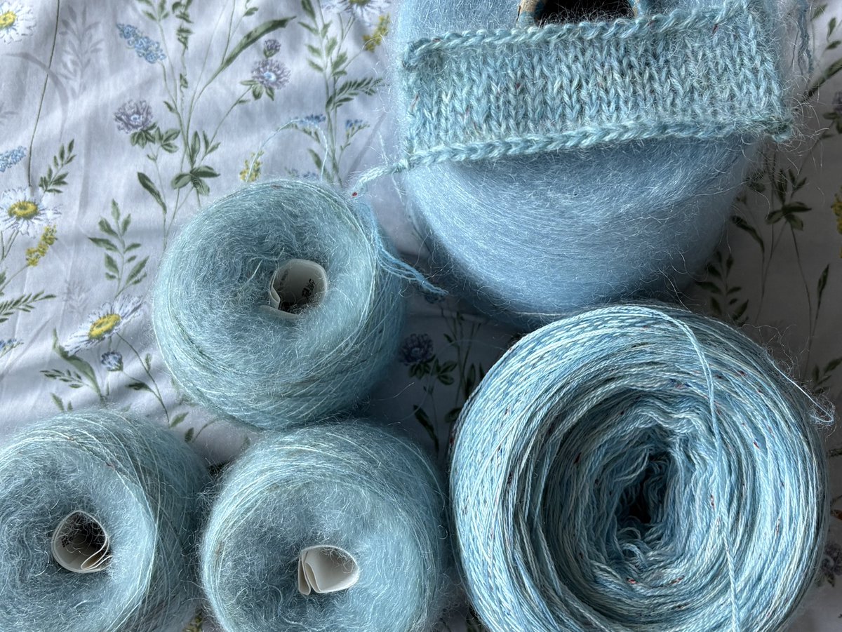 wisdomforest_tt's tweet photo. 디안가디건 뜨는 타래 with 올디브 함뜨

🧶올디브 스카이글린트 레이스 2합 + 스카이글린트 키드모헤어 1합 + 하늘색 모헤어 1합
📖쿠키더니터 디안가디건 L
🪡메인바늘 4.5mm 
🗓️4월 6일 캣온 https://t.co/GWUxzrANc0