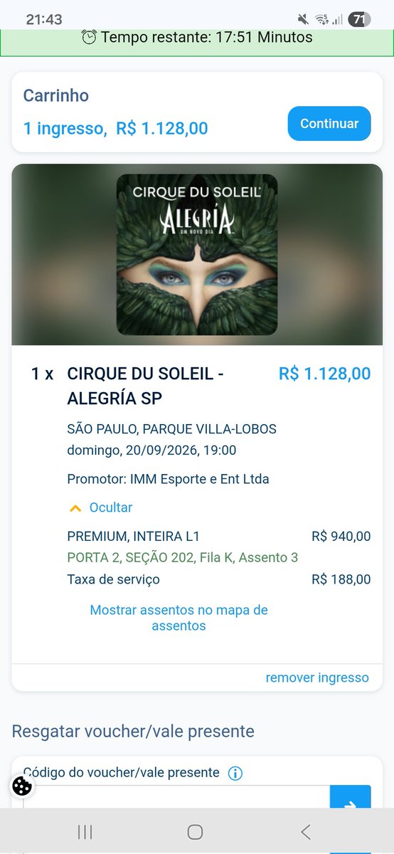 reginalongo's tweet photo. @Cirque não tem opção de ingresso de meia entrada. @EventimBrasil https://t.co/IVWJjFYpBK