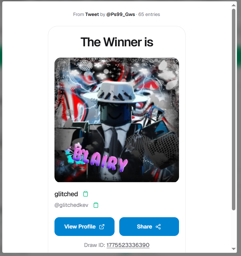 Pet Sim 99 Giveaways tweet media