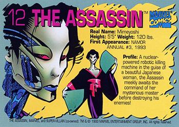 AustinGorton's tweet image. 012 - The Assassin

For a nuclear-powered killer robot that dresses like a geisha, "Assassin" seems like a laughably generic name that is burying all kinds of ledes about the character.

Scans via @tradingcarddb

#TradingCardADay #93A #Namor #TheAssassin