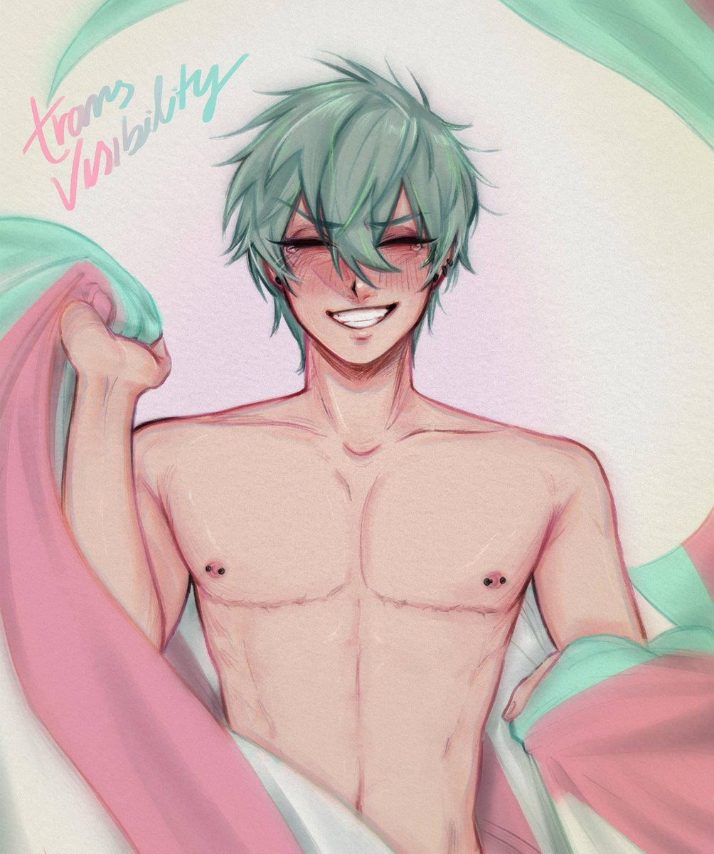 Having a rough time so I’m a bit late, but I doodled something for trans day of visibility 🥹 he just means a lot to me #till #alnst