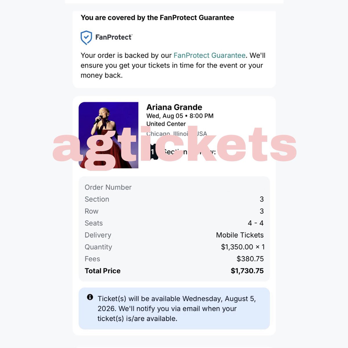 ariana grande ticket resale ⋆˙⟡ tweet media