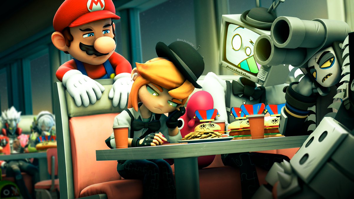 BenJoJoGV's tweet image. that brother starving 🍔
#smg4 #sfm #sourcefilmmaker